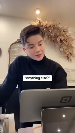 When a customer is on the phone
